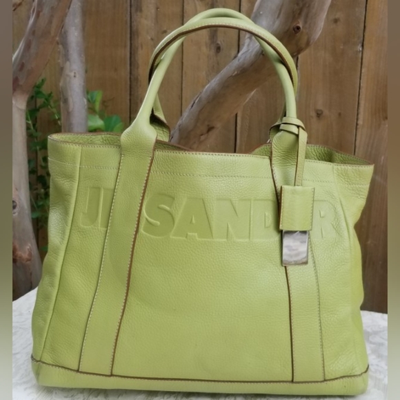Rare Lovely Authentic JIL SANDER leather Everyday XL Tote handbag - Picture 5 of 16